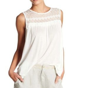 Love Johnny Was Yoke Ruffle Tank